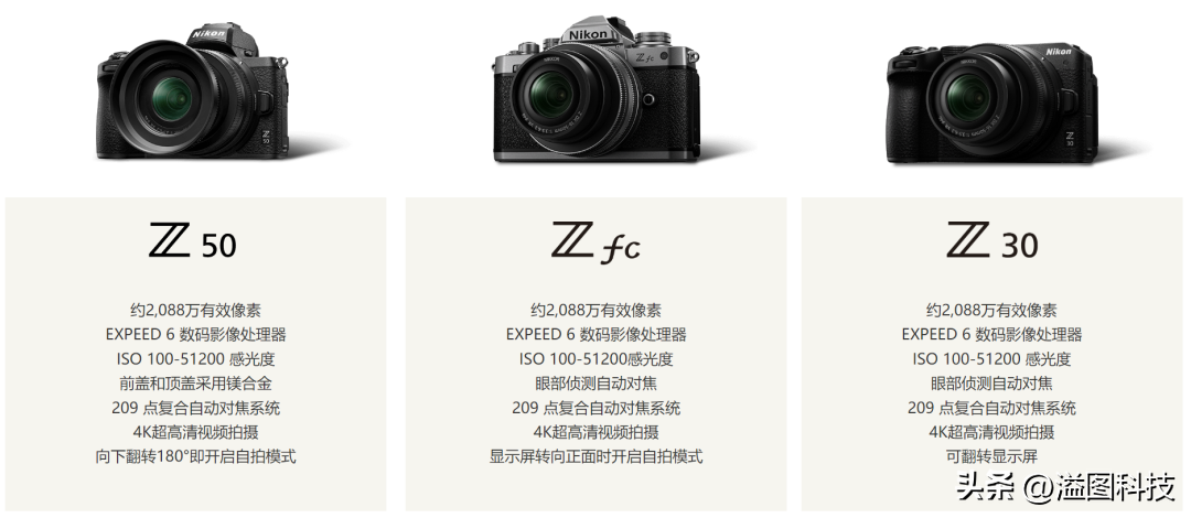 一篇文章看懂尼康Z 30/Z 50/Z fc